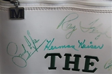 Woods, Hogan, Palmer, Nicklaus, Seve & other Masters Champions Multi-Signed 'The Masters' Golf Bag