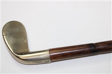 1920 Smooth Face Bamboo Shaft Golf Club Head Walking Stick