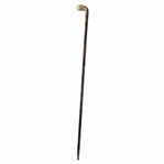 1920 Smooth Face Bamboo Shaft Golf Club Head Walking Stick
