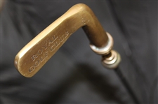 1950- 1960 Royal Golf Club - Black Umbrella, Walking Stick, And Silver Plated Putter 