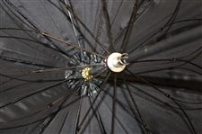 1950- 1960 Royal Golf Club - Black Umbrella, Walking Stick, And Silver Plated Putter 
