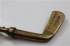 1950- 1960 Royal Golf Club - Black Umbrella, Walking Stick, And Silver Plated Putter 