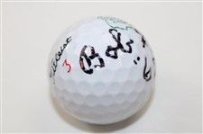 Bob Goalby Signed Titleist Masters Logo Golf Ball JSA ALOA