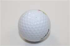 Fuzzy Zoeller Signed Titleist Masters Logo Golf Ball JSA ALOA