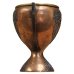 Vintage Silver Overlay on Copper Dual Handle Trophy Cup