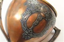 Vintage Silver Overlay on Copper Dual Handle Trophy Cup