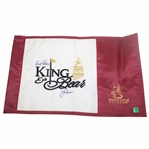 Arnold Palmer & Jack Nicklaus Dual Signed King & Bear Embroidered Flag JSA ALOA