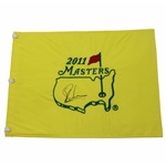 Charl Schwartzel Signed 2011 Masters Tournament Embroidered Flag JSA ALOA