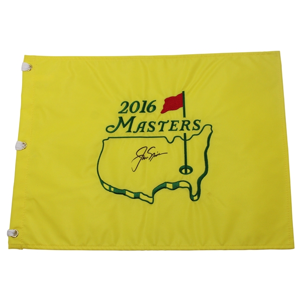 Jack Nicklaus Signed 2016 Masters Tournament Embroidered Flag JSA ALOA