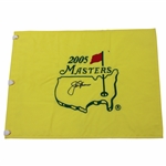 Jack Nicklaus Signed 2005 Masters Tournament Embroidered Flag JSA ALOA