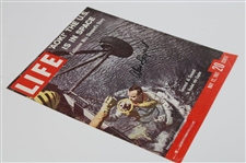 Alan Shepard Signed May 12, 1961 Life Magazine, & Pewter Plate