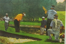 Stewart, Watson, Nelson & Crenshaw Signed 1993 GTE Byron Nelson Classic Framed Print JSA ALOA