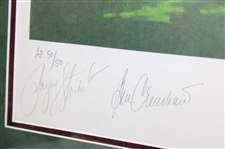 Stewart, Watson, Nelson & Crenshaw Signed 1993 GTE Byron Nelson Classic Framed Print JSA ALOA