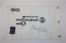 Phil Mickelson Signed 2008 Northern Trust Open Embroidered Flag JSA ALOA