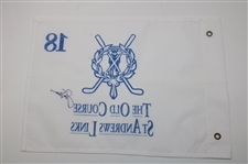 Jack Nicklaus Signed Old Course at St. Andrews Flag JSA ALOA