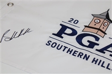 Brooks Koepka Signed 2022 PGA Championship at Southern Hills Embroidered Flag JSA ALOA