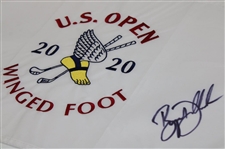 Bryson Dechambeau Signed 2020 US Open At Winged Foot Embroidered Flag JSA ALOA
