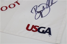 Bryson Dechambeau Signed 2020 US Open At Winged Foot Embroidered Flag JSA ALOA