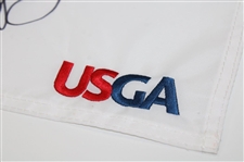 Bryson Dechambeau Signed 2024 US Open at Pinehurst Embroidered Flag JSA ALOA