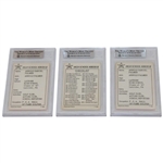 Three (3) 1993 High School Heroes Golf Cards BVG