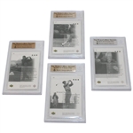 Four (4) 2001 Sp Authentic Preview Golf Cards Beckett