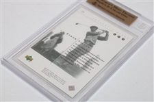 Four (4) 2001 Sp Authentic Preview Golf Cards Beckett