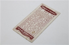 Three (3) Red Coat Golfer Tobacco Golf Cards