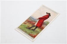 Three (3) Red Coat Golfer Tobacco Golf Cards