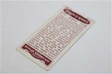Three (3) Red Coat Golfer Tobacco Golf Cards