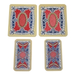 Four (4) Carreras The Nose Game Golf Cards