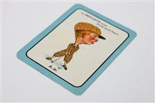 Four (4) Carreras The Nose Game Golf Cards