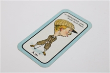 Four (4) Carreras The Nose Game Golf Cards