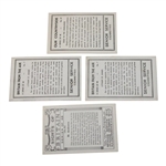Four (4) Senior Service Cigarette Golf Cards Series Of 48 