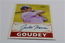 Justin Thomas Signed 2016 Upper Deck Goudey Card