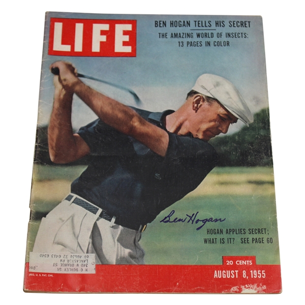 Ben Hogan Signed August 8, 1955 Ben Hogan Life Magazine JSA ALOA