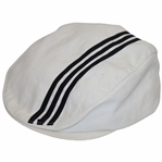 Payne Stewart Personally Owned Adidas White w/Black Stripes Golf Hat - Brad Bryant Collection