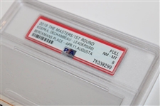 2019 Masters Full Ticket 1st Round Koepka Dechambeau Leaders PSA 8 NM
