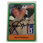 Jack Nicklaus Signed 1981 PGA Tour Rookie Golf Card JSA ALOA