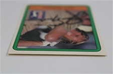 Jack Nicklaus Signed 1981 PGA Tour Rookie Golf Card JSA ALOA
