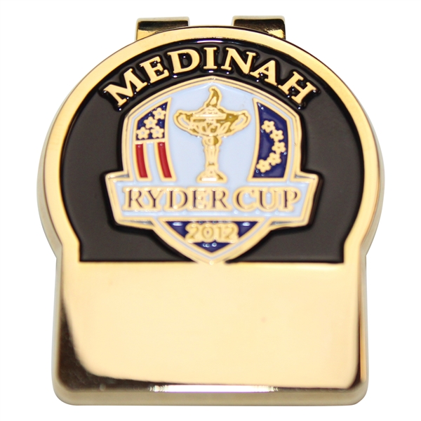 2012 Ryder Cup at Medinah Gold Tone Money Clip