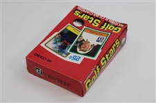 1981 Donruss Golf Card Box with Several Opened Wrappers - Empty