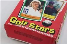 1981 Donruss Golf Card Box with Several Opened Wrappers - Empty