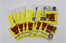 1981 Donruss Golf Card Box with Several Opened Wrappers - Empty