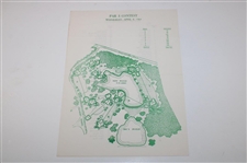 1964 Masters Tournament Thursday (x2), Friday & Par-3 Tournament Pairing Sheets - Arnold Palmer Winner