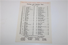 1964 Masters Tournament Thursday (x2), Friday & Par-3 Tournament Pairing Sheets - Arnold Palmer Winner