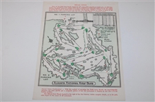 1964 Masters Tournament Thursday (x2), Friday & Par-3 Tournament Pairing Sheets - Arnold Palmer Winner