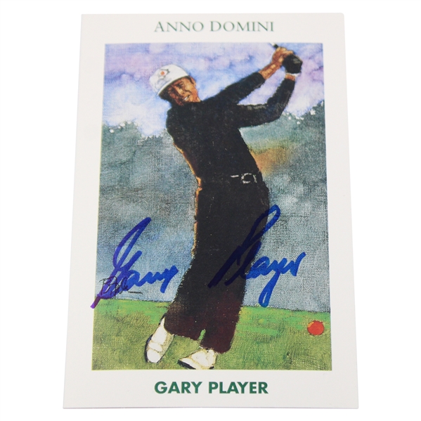 Gary Player Signed 1992 Mueller Anno Domini Card 2152/10000 JSA ALOA
