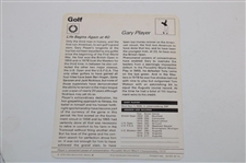Gary Player Signed 1979 Oversize Sportscaster Card JSA ALOA