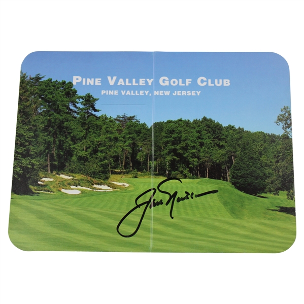 Jack Nicklaus Signed Pine Valley Scorecard JSA ALOA