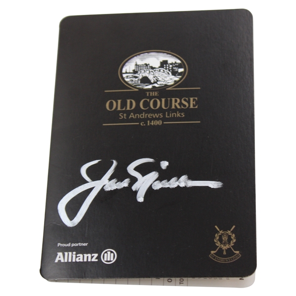 Jack Nicklaus Signed Old Course at St. Andrews Scorecard JSA ALOA